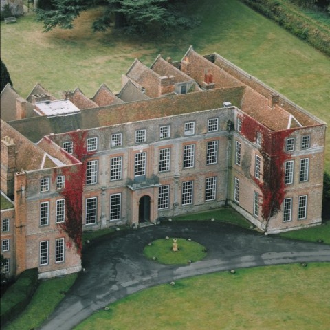 Glemham Hall - aerial view