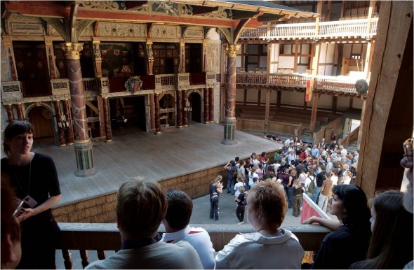 Shakespeare's Globe view of stage and Groundlings