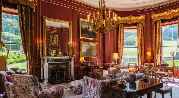 Broughton Hall, Red Drawing Room Broughton Hall, Red Drawing Room