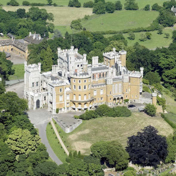 Belvoir Castle Splendid view of Belvoir Castle from the air