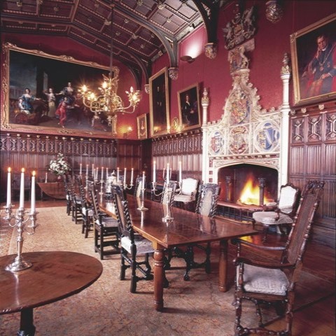 Powderham Castle state dining room
