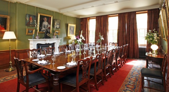 Aldourie Castle - dining room Aldourie Castle - dining room
