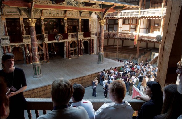 Shakespeare's Globe View of stage and Groundlings Shakespeare's Globe view of stage and Groundlings